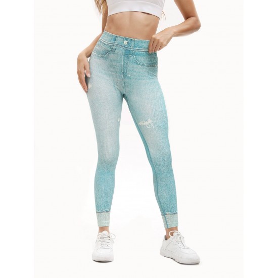 Denim Leggings